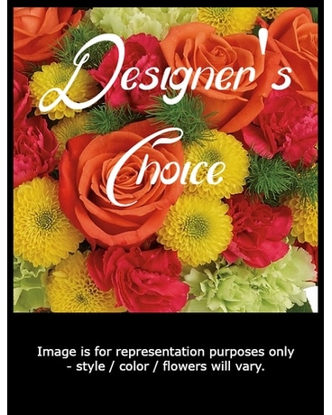 Orange with Mixed Colors Flower Arrangement