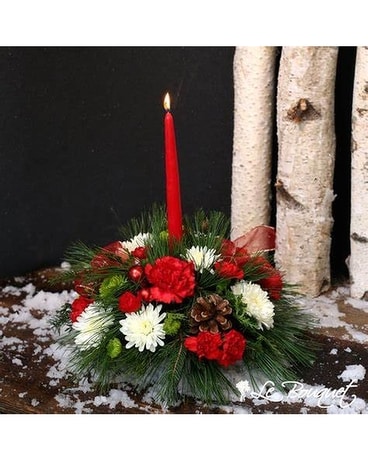 Single Holiday Centerpiece Flower Arrangement