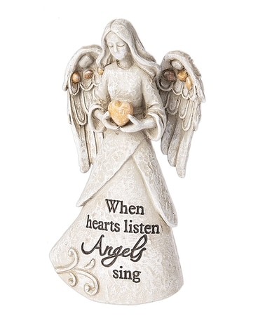 Pebble Angel Figurine 
