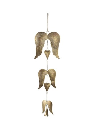 Hanging Angel Wings with Bell Windchime Gifts