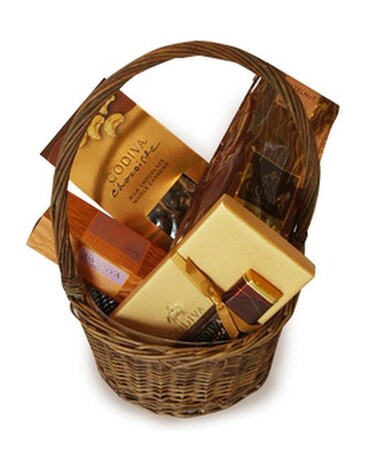 Godiva Basket Flower Arrangement