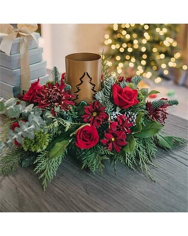 Evening Evergreen Flower Arrangement