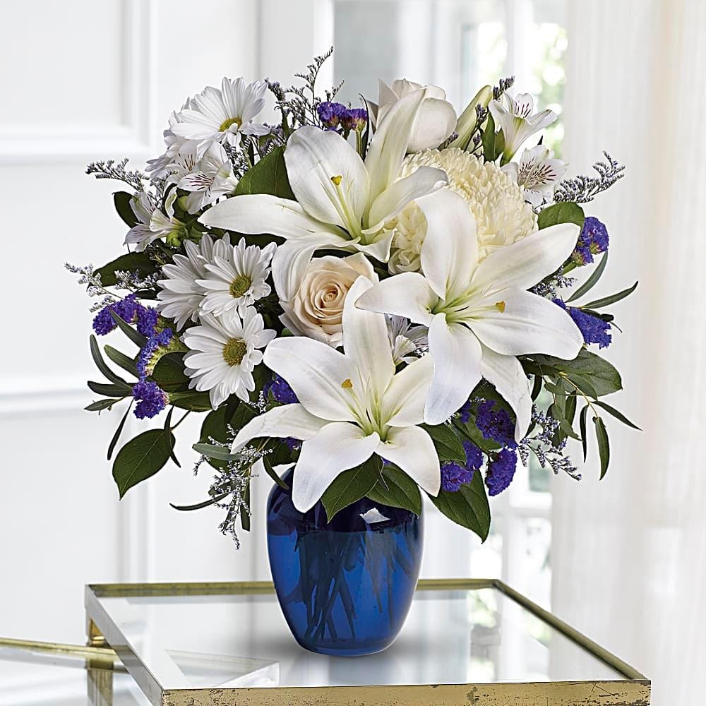 Beautiful in Blue in Traverse City MI - Cherryland Floral & Gifts