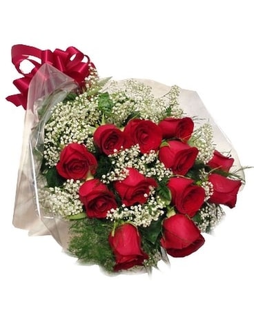 Wrapped Rose Bouquet Flower Arrangement