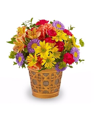Country Autumn Flower Arrangement