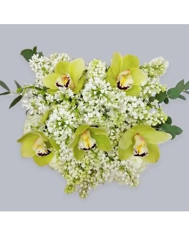Green Orchids Flower Arrangement