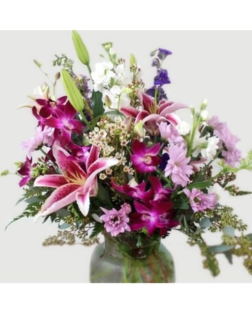 Magenta Garden Flower Arrangement