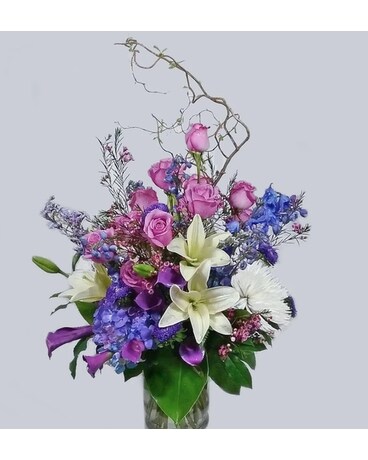 Sunset Springtime Flower Arrangement