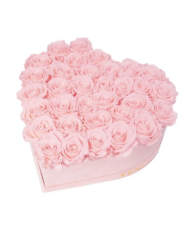 White Heart Preserved Flower Arrangement