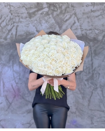 White Roses Flower Arrangement