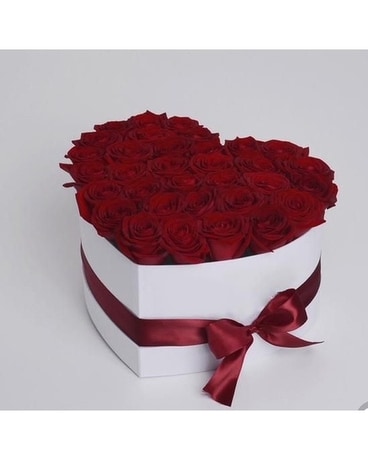 Roses Are Red, Love Is In Your Heart Flower Arrangement