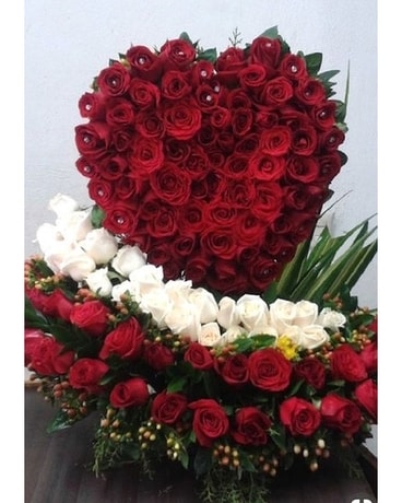 Layers of Roses Flower Arrangement