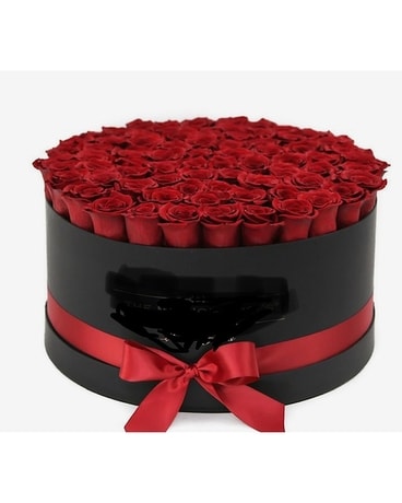 50 Perserved Roses Flower Arrangement