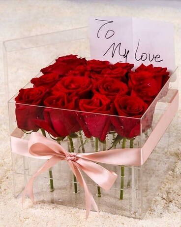Valentine's Roses Flower Arrangement
