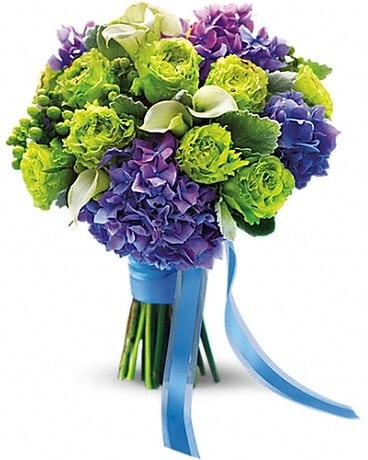 Luxe Lavender and Green Bouquet Bouquet