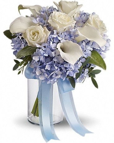 Love in Blue Bouquet Flower Arrangement