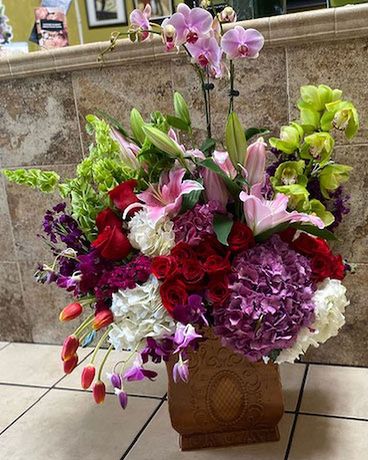 Orchid Galore Flower Arrangement