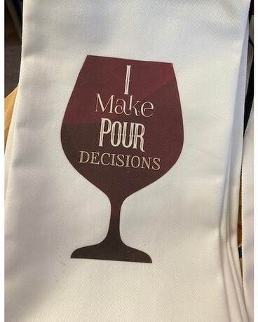 Pour Decisions Wine Bag Flower Arrangement
