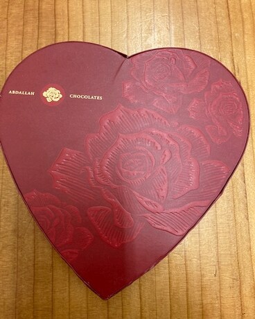 Large Heart Box Flower Arrangement