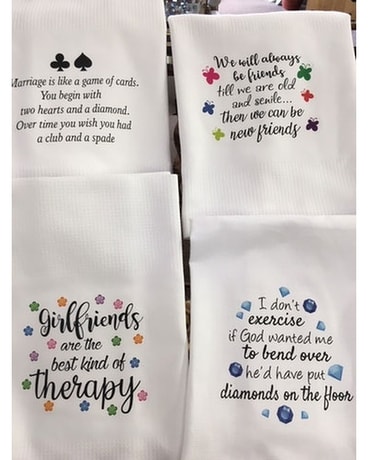 Waffle T-Towels Flower Arrangement