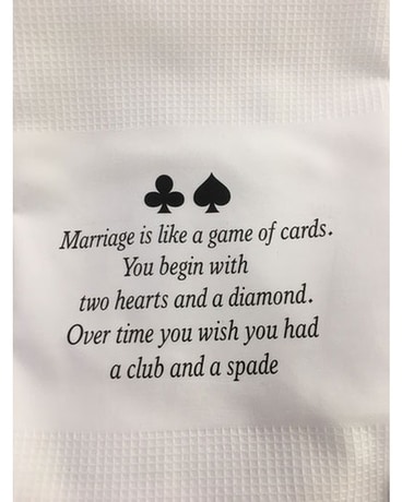 Marriage Is Like A Game of Cards Gifts