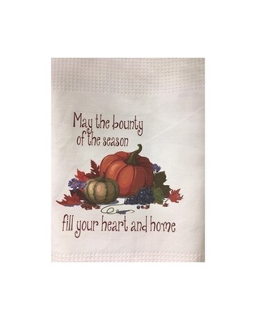 Bounty of the Season Towel Flower Arrangement