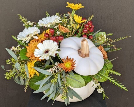 Spiced Pumpkin Latte Flower Arrangement