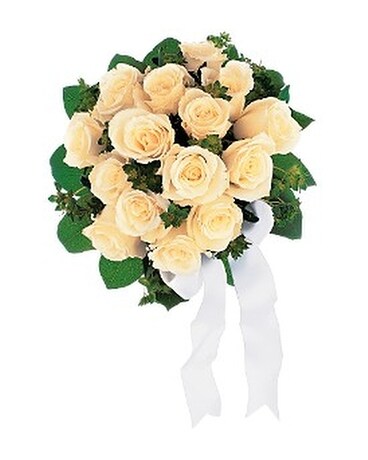 Bountiful White Roses Nosegay Custom product