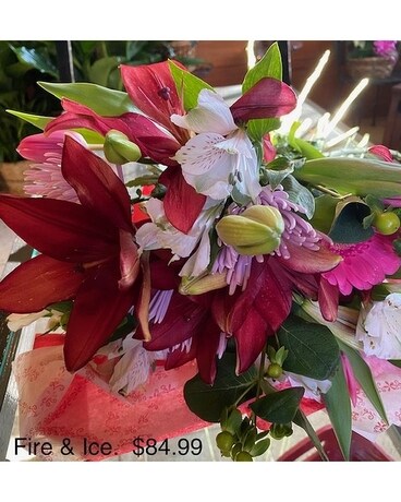Designer's choice - Fire and Ice Flower Arrangement