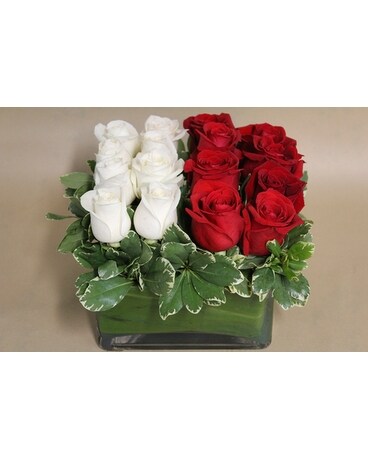 Dueling Passions Flower Arrangement