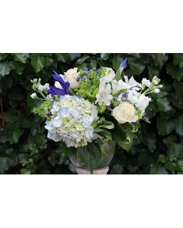 Blushing Blues Flower Arrangement