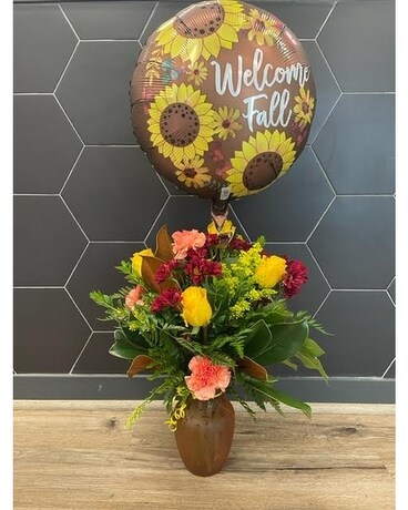 Welcome Fall Flower Arrangement