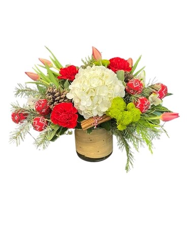 Christmas Sweater Flower Arrangement
