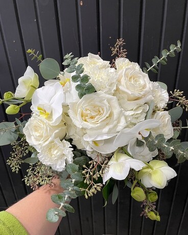 Orchid White Flower Arrangement