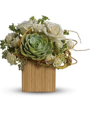 Teleflora's Bamboo Mojave Flower Arrangement