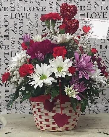 Basket of Love Flower Arrangement
