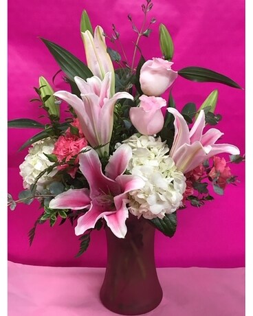 Beautiful In Pink Flower Arrangement