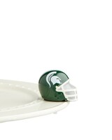 Nora Fleming Michigan State size,  inches height and  inches wide.