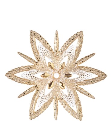 Star Ornament 4.75 Inch Flower Arrangement
