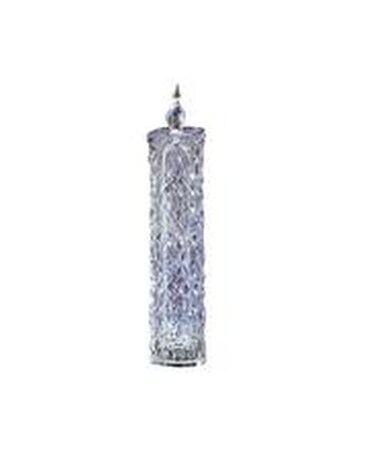 Tall Diamond Cut Candle Flower Arrangement