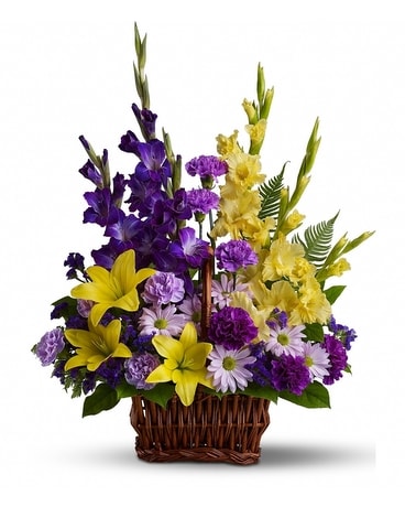 Basket of Memories Flower Arrangement