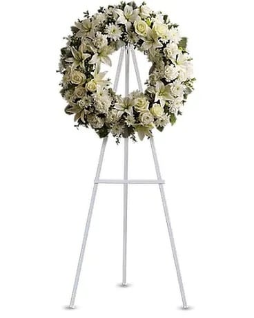 Serenity Wreath Flower Arrangement