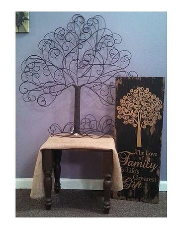 Sign Flower Arrangement