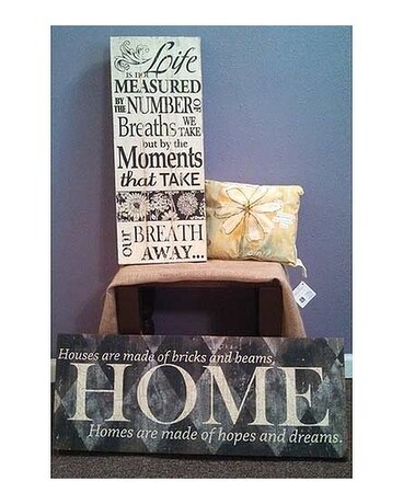 Sign Flower Arrangement