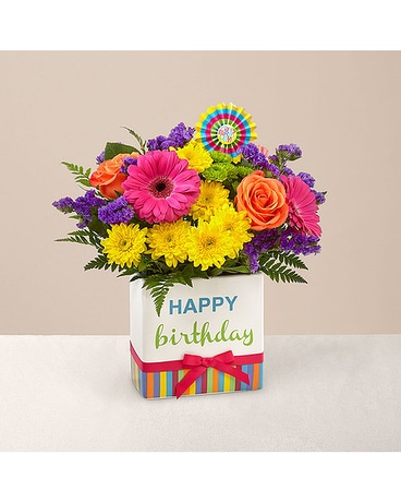 Birthday Brights Bouquet Flower Arrangement