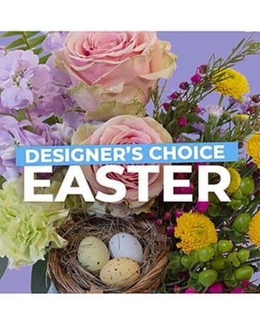 Designers Choice Easter Centerpiece Flower Arrangement
