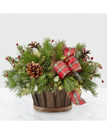 Cozy Christmas Flower Arrangement
