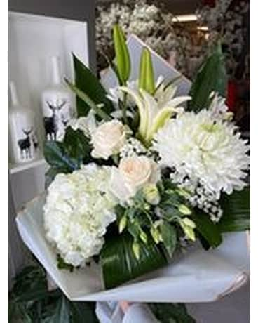 FLORIST CHOICE ALL WHITE BOUQUET Flower Arrangement