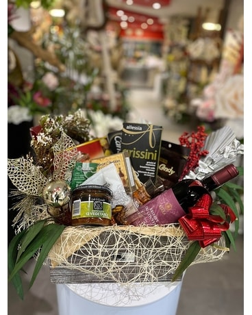 Assorted Holidays Basket Flower Arrangement