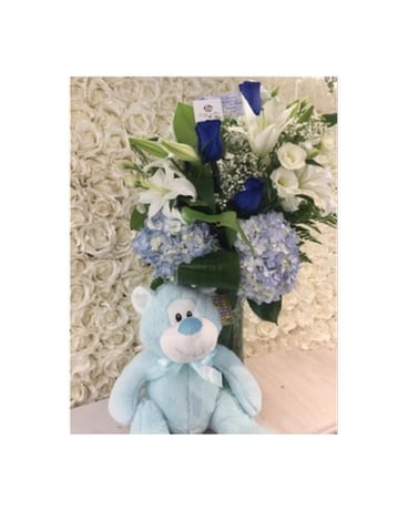 Baby Boy Flower Arrangement